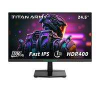 TITAN ARMY P2510HS Moniteur de jeu, écran IPS rapide CSOT 24,5 pouces 1920 x 1080, taux de rafraîchissement de 300 Hz, HDR400, 121 % sRGB, temps de réponse GTG de 1 ms, Adaptive-Sync