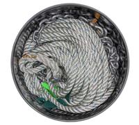 Titan Cordage 3 Torons Avec Chaîne 14.28 Mm 91 M 7.93 Mm 6 M