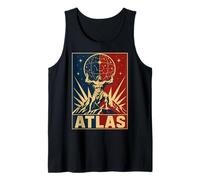 Titan Grec Atlas Cosmique Tenant des étoiles Ciel Débardeur