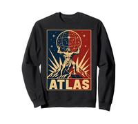 Titan Grec Atlas Cosmique Tenant des étoiles Ciel Sweatshirt