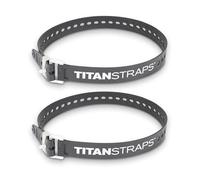 Titan Industrial Lot de 2 Sangles de sécurité pour sécuriser Les Fentes, vélos Cargo, tuyaux d'arrosage, projets de Travail du Bois - 31,8 kg - Charge de Travail - 76,2 cm de Long - Noir