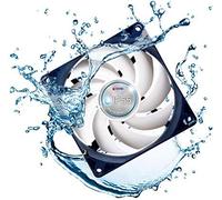 TITAN Lot de 2 ventilateurs de 140 mm - IP55 - Étanche/anti-poussière - 12 V CC - 1800 tr/min - 89,43 cFM - Pour bureau - Plastique - 14 cm x 14 cm x 2,5 cm - 4,8 W - 3 broches - 12 V - 1,8E + 3