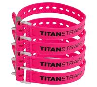 Titan Lot de 4 sangles utilitaires - Faciles à utiliser et fiables pour sécuriser l'équipement de vélo et moto, skis, tuyaux d'arrosage, réparations sur le terrain - Utilisation à température froide -