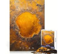 Titan Mysterious Impact Saturne Lune Puzzle Difficile pour Adultes 1000 Pièces Boost Recall Calm Escape Tight Edge Cadeau Spécial 38x26cm
