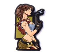 Titan One Europe - Tactical Pin Up Girl Assassin Gun Tactical Morale Airsoft Patch (3D-PVC Rubber) Tactique Écusson