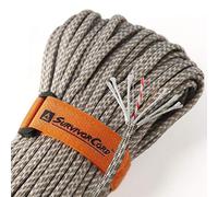 Titan Paracorde de Survie brevetée 167,6 - 7,6 m, 30,5 m, 152,4 m et Options de Couleur - Résistance de 281,2 kg - Caractéristiques Militaires avec 3 brins - Cordon d'équitation Robuste pour Camping