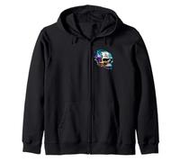 Titane Flamme Design Punk Rock Metal Rock Gothique Biker Sweat à Capuche