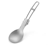Titane pliant en plein air Spork Camping Spoon Silver Spoon, Sports et divertissement
