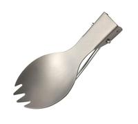 Titane Spenk - Spenk en acier inoxydable, couverts de voyage pliable | Combo à cuillère pliable, spork avec poignée pliante, courtoirs pliants de camping extérieur i