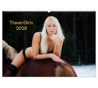 Titanen Girls 2026 - erotische Frauen und starke Pferde (Wandkalender 2026 DIN A2 quer), CALVENDO Monatskalender: Sexy Girls und starke Pferde