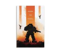 Titanfall 2 - Poster de jeu vidéo - Impression sur toile - Décoration murale moderne pour chambre à coucher - 50 x 75 cm