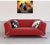 Titanfall - Mini-Poster - Militia Pilot + 2 St Posterleiste Holz 50,5 cm noir