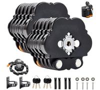 Titanguard Pro Bike Lock, Duty Anti Theft Bicycle Lock Hardened Steel Chain with 3 Keys, Weatherproof, Portable for Bikes, Motorcycle (2 Pcs)