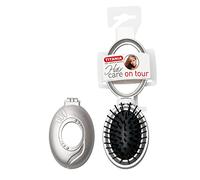 'Titania Brosse à rabat avec miroir, Argent, "Sac à main brosse, 1er Pack (1 x 55 g)