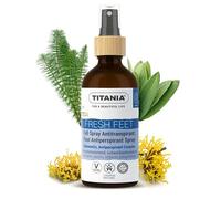 TITANIA Cosmos Natural Spray anti-transpirant pour pieds 100 ml - Spray anti-odeur antibactérien, sans alcool ni sels d'aluminium, avec huile d'arbre à thé, romarin et thym - Cosmos Natural