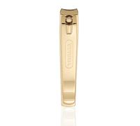 TITANIA Coupe-ongles pour les pieds avec lime - Idéal pour les ongles épais - Coupe-ongles en acier plaqué or avec lime intégrée - Pour hommes et femmes
