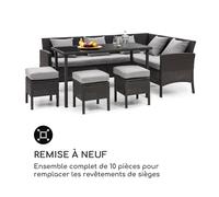 Titania Dining Set 10 housses pour salon de jardin 100% polyester gris