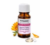 TITANIA Lot de 2 teintures de soin pour cuticules et cuticules, apaise la peau irritée, solution de soin pour bords des ongles avec calendula et urée, sans parfum et végétalien, 10 ml, fabriquée en