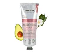 TITANIA Sport Aktiv Crème pour les pieds nourrissante et protectrice contre les frottements - Crème de protection sans suif de cerf avec huile d'avocat et thé blanc, végétalien, cosmétique 100