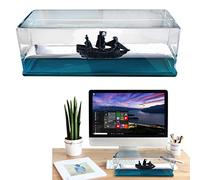 Titanic Cruise Ship Fluid Drift Bottle - Bateau de croisière Modèle de bateau de croisière en acrylique - Pirate Ship Toy Cadeau - Bouteille de dérivation de liquide de bateau en acrylique