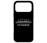 Titanic Dessin Bateau Diagramme Histoire Vintage Voyage Thème Coque pour iPhone 17 Pro Max