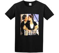 Titanic Movie Leonardo Fan Gift Men Cotton Blend T Shirt Black L