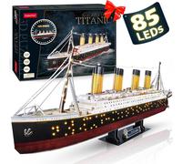 TITANIC Puzzle 3D Avec Lumières LED 266 Pièces En Carton Original CubicFun