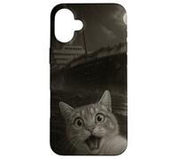 Titanic Selfie Félin Coque pour iPhone 16 Plus