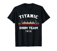 Titanic Ship Swim Team Avril 1912 Vintage Design T-Shirt