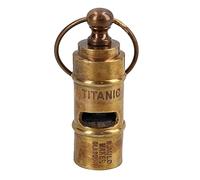 Titanic Sifflet de poche Bateau de croisière décoratif en laiton et métal Réplique Star Line