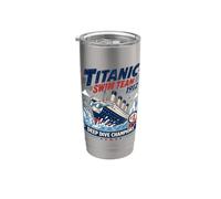 Titanic Swim Team 1912 Deep Dive Champion Parodie Gobelet isotherme en acier inoxydable double paroi