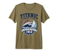 Titanic Swim Team 1912 Deep Dive Champion Parodie T-Shirt Haut de Gamme