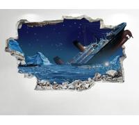 TITANIC WALL STICKER 3D LOOK - CHAMBRE LOUNGE BEACH SHIP WALL STICKER Z554