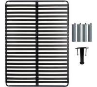TITANIUM 22 - Pack Sommier 2x22 Lattes 140x190cm + 5 Pieds - Altobuy Gris G