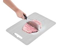Titanium À Découper - Ensemble De Panneaux De Coupe | Tapis De Coupes Double Face | Grade Alimentaire De En Acier Inoxydable | Sélection Et Lave-vaisselle Facile | Plateau De Service Portable