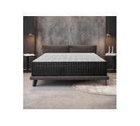 Matelas Ressorts Ensachés Hybrid - NATURALEX - Titanium - 160x200 cm - Mi-ferme - Réversible - Très épais 30 cm