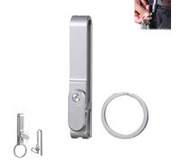 Titanium Alloy Magnetic Keychain - Anti-Lost Quick-Release Key Ring, Heavy Duty Metal Keychain for Belt, Titanium Magnetic Quick Release Keychains, For Men Women (A#)