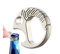 Titanium Beer Bottle Overner - Compact Fish Design Keychain Accessoire | Ouvre-cabineur pratique durable pour la peau pour le rassemblement de Noël, la fête de Pâques, la célébration d'anniversaire, l