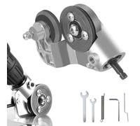 Titanium Drill Nibbler Sheet Metal Cutting Tool-Electric Metal Cutter Drill Attachment Universa Electric Metals Nibbler Drills Transforms Sheet Cutter with Adapter for Cutting Iron Steel Copper