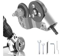 Titanium Drill Nibbler Sheet Metal Cutting Tool, Metal and Vinyl Slitter, with Adapter for Cutting Various Metals Materials Such As Aluminum,Steel,Copper,Iron