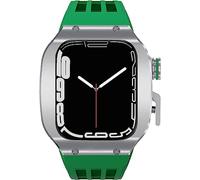Titanium Metal Watch Band Mod Kit , pour 8/7/6/5 / 4 / SE 45 mm 44 mm Mise à niveau de la montre , STRAPE SPORT REFFORM + BOUCLE SURCLE PROTECTION FULLE COVEL COUVERTURE COPEL