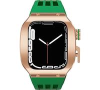 Titanium Metal Watch Band Mod Kit , pour 8/7/6/5 / 4 / SE 45 mm 44 mm Mise à niveau de la montre , STRAPE SPORT REFFORM + BOUCLE SURCLE PROTECTION FULLE COVEL COUVERTURE COPEL