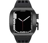 Titanium Metal Watch Band Mod Kit , pour 8/7/6/5 / 4 / SE 45 mm 44 mm Mise à niveau de la montre , STRAPE SPORT REFFORM + BOUCLE SURCLE PROTECTION FULLE COVEL COUVERTURE COPEL