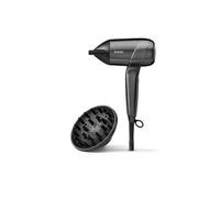 BaByliss Sèche-cheveux Titanium Shine D6200DE – Diffuseur, ionique, 3 temp/3 vit – Argenté