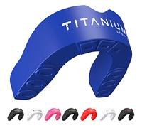 Titanium Sports Protège-dents de qualité supérieure - Coupe ajustée - Avec étui - Pour la protection de la mâchoire dans les sports de contact - Durable - Boxe, MMA, judo, karaté, rugby, hockey,