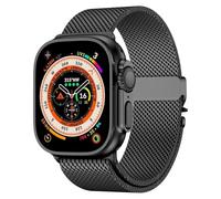 Titanium Watch Band pour Ultra 2 49mm Natural Milanese Loop pour la série Iwatch 10 9 8 7 6 5 46mm 45 44mm 42 mm STRAP avec boucle en parachute sécurisée