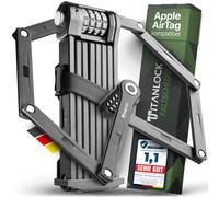 TITANLOCK Antivol pliable pour vélo - 120 cm - Antivol antivol - Broche individuelle - Montage rapide et facile - En acier inoxydable - Niveau de sécurité 10/10 (120 cm)