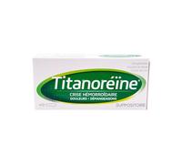 Titanoréïne Crise hémorroïdaire Boîte de 12 suppositoires