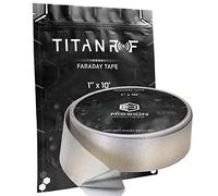 TitanRF Faraday Tape - High-Shielding Conductive Adhesive Tape // Used to Connect TitanRF Fabric Sheets or Seal RF Enclosures // 1" W x 120" L (2.54cm x 3.05m)