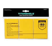 TitanShield 150 Pochettes de protection pour cartes à collectionner de taille standard pour Magic The Gathering MTG, collection baseball, Dropmix (Jaune)